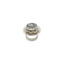 Серебряное трехслойное кольцо с черневым декором 10020541А05